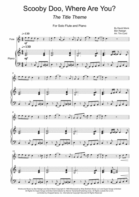 Scooby Doo, Where Are You? (arr. Tim Curd)