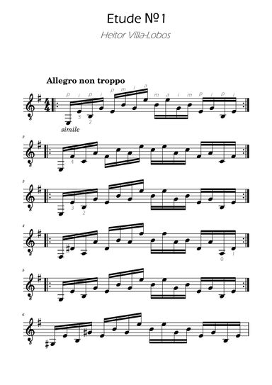 Étude No. 1 - Villa Lobos (arr. Ygor Nunes)