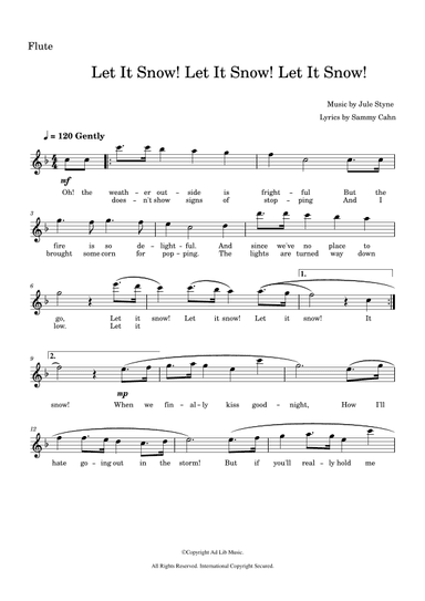 Let It Snow! Let It Snow! Let It Snow! (arr. Music Ad Lib)