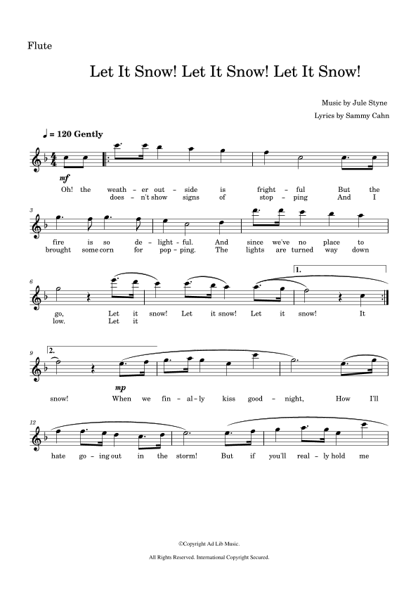 Let It Snow! Let It Snow! Let It Snow! (arr. Music Ad Lib)