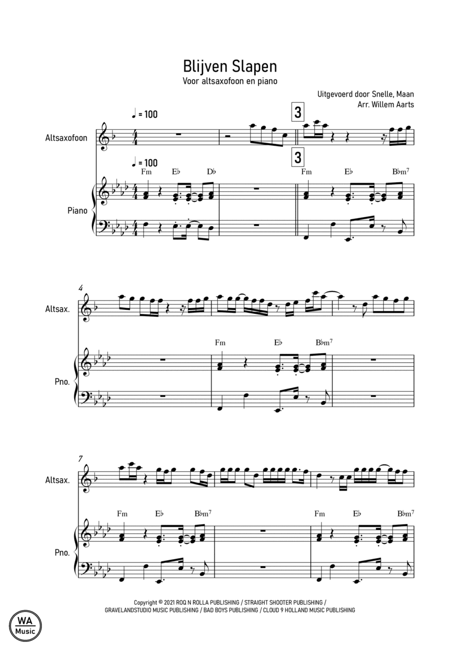 Snelle Maan (arr. Willem Aarts)