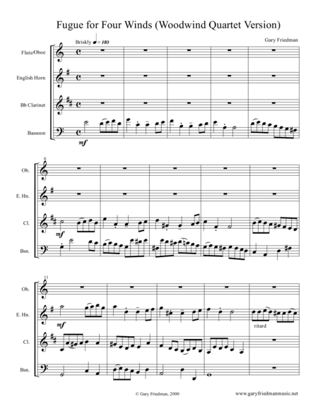 Fugue for Four Winds
