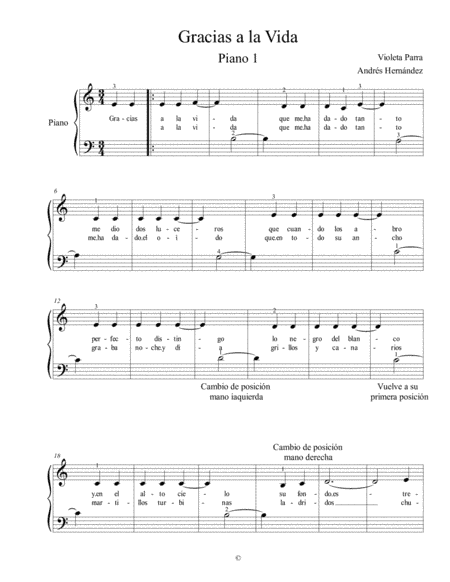Gracias A La Vida (arr. Andrés Hernández)