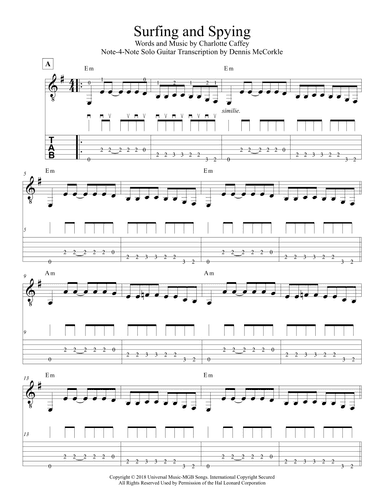 Surfing And Spying (arr. Dennis McCorkle)