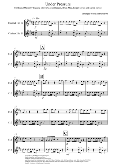Under Pressure (arr. David Burndrett)