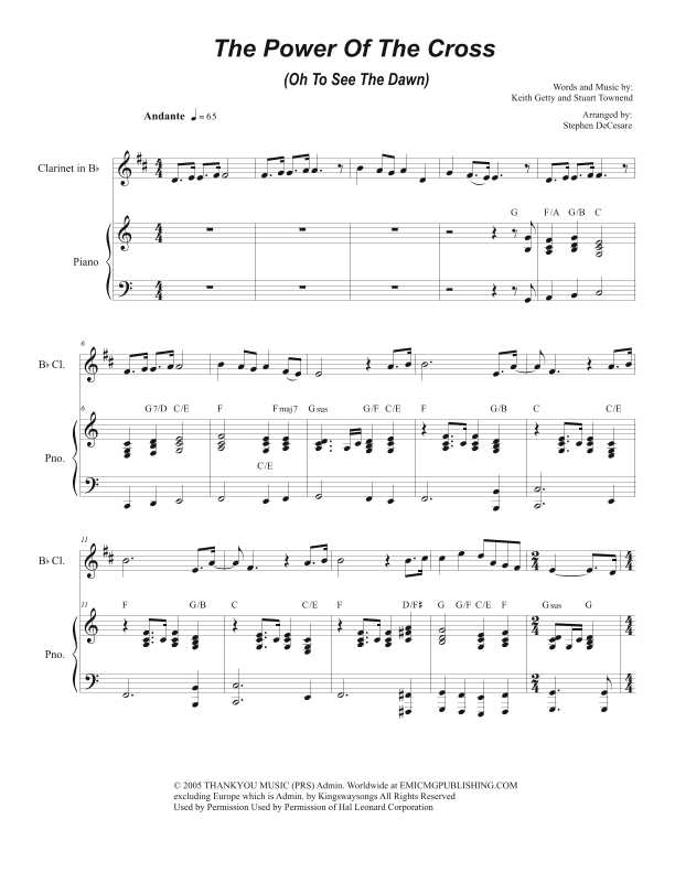The Power Of The Cross (oh To See The Dawn) (arr. Stephen DeCesare)