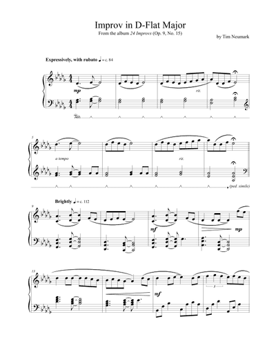 Improv in D-Flat Major