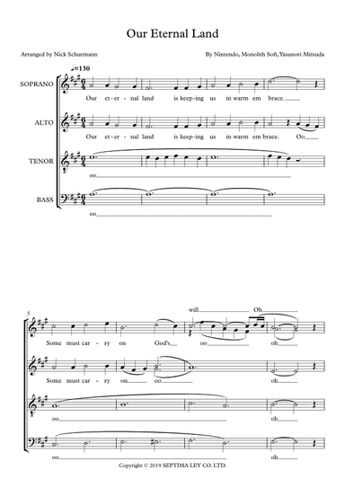Our Eternal Land (arr. Nick Schurmann)