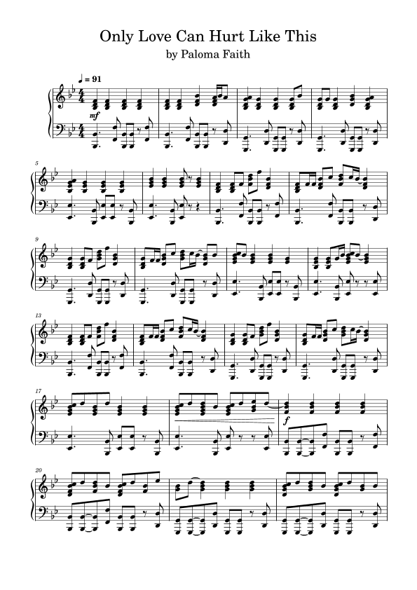 Only Love Can Hurt Like This (arr. Anya Alston)