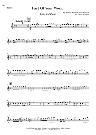 Part Of Your World (arr. César Madeira)