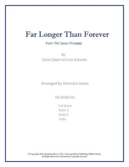 Far Longer Than Forever (arr. Veronica Joines)