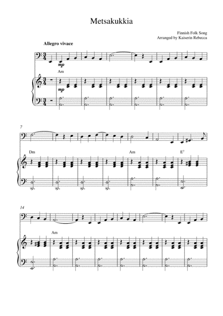 Metsakukkia (arr. Kaiserin Rebecca)