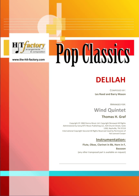 Delilah (arr. Thomas H. Graf)
