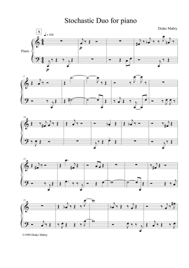 Stochastic Duo for piano