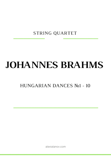 Hungarian Dances ?1-10