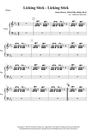 Licking Stick - Licking Stick (arr. Anderson Quevedo)