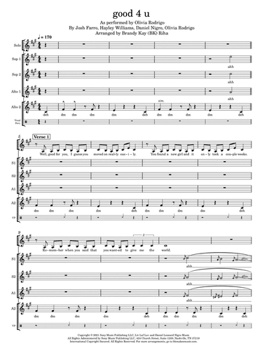 Good 4 U (arr. Brandy Kay Riha / BK Riha)