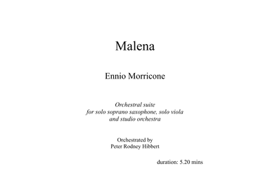 Malena (arr. Peter Rodney Hibbert)