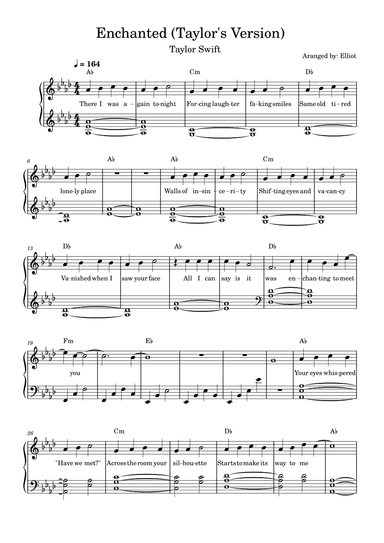 Enchanted (arr. Elliot)