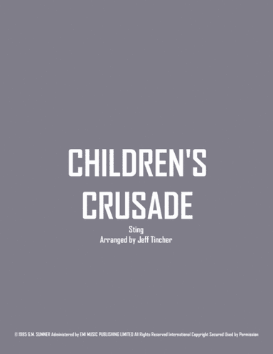 Children's Crusade (arr. Jeff Tincher)