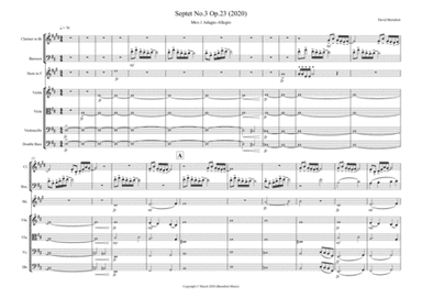Septet No.3 Opus 23 for Wind and Strings