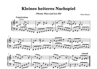Kleines heiteres Nachspiel (Thema Theo und Leo III)