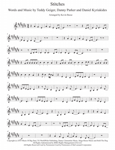 Stitches (arr. Kevin Busse)