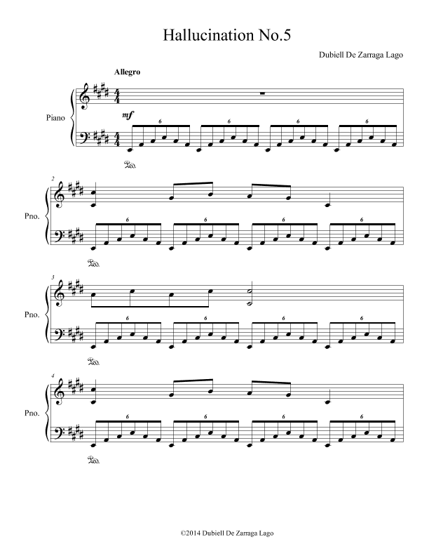 Hallucinations for Piano No.5