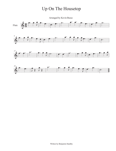 Up On The Housetop - Flute (arr. Kevin Busse)