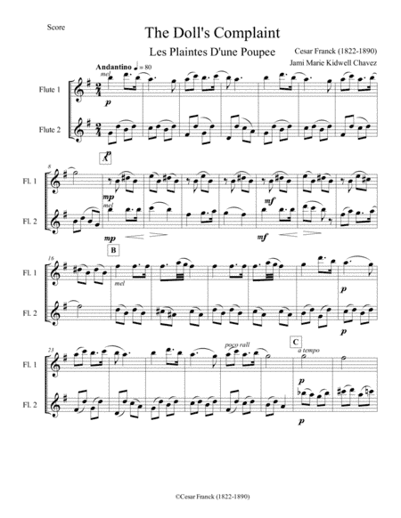 The Doll's Complaint (arr. Jami Marie Kidwell Chavez)