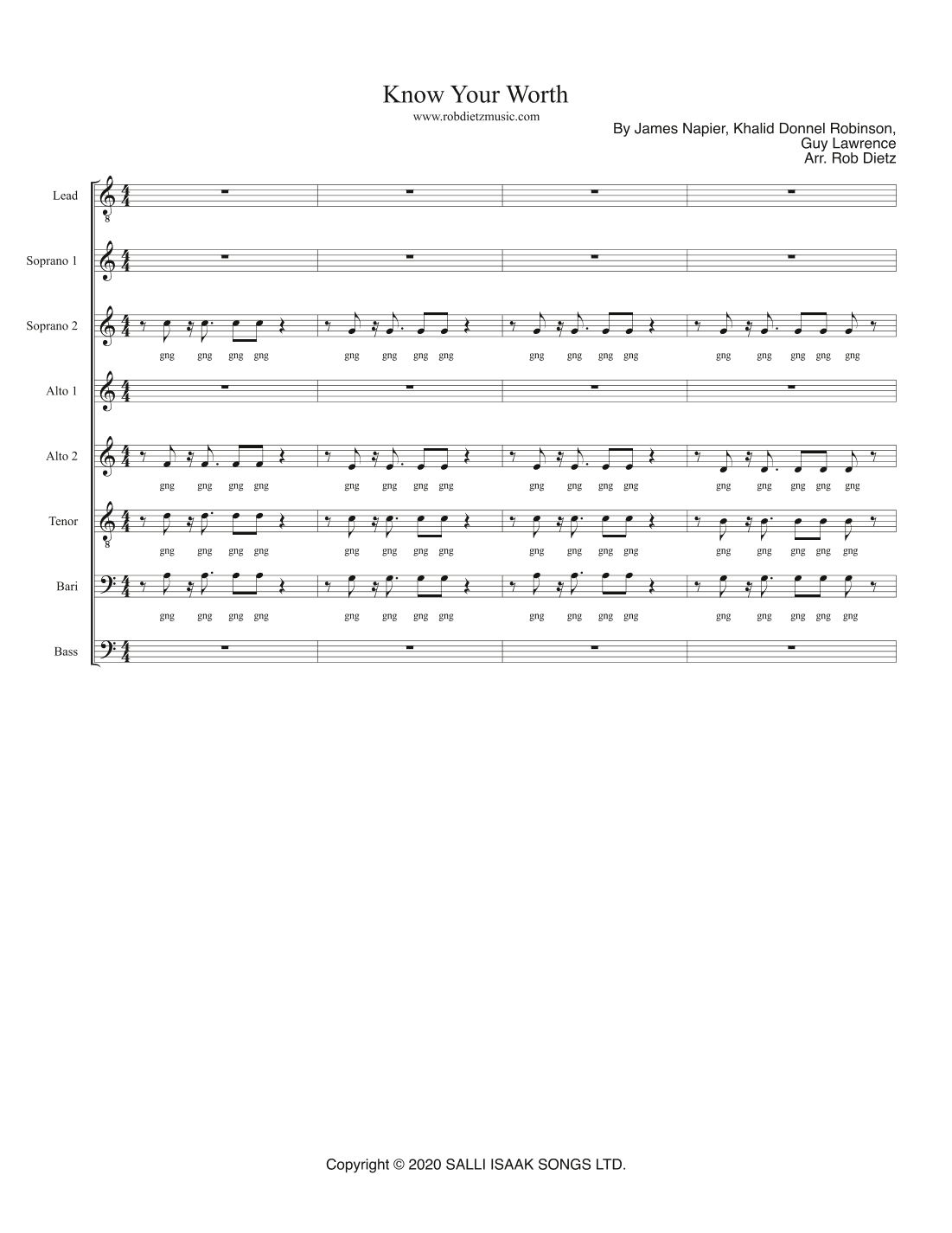 Know Your Worth (arr. Rob Dietz)