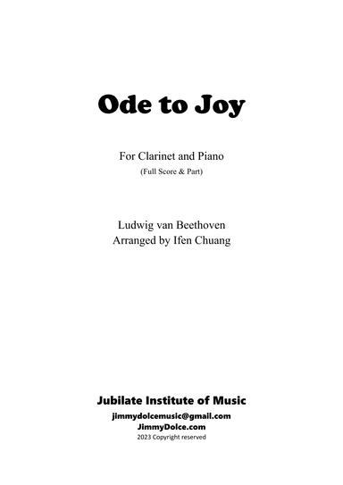 Ode to Joy (arr. Ifen Chuang)