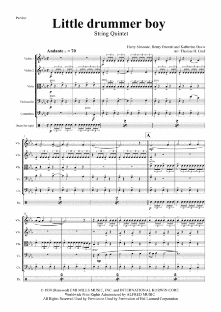The Little Drummer Boy (arr. Thomas H. Graf)