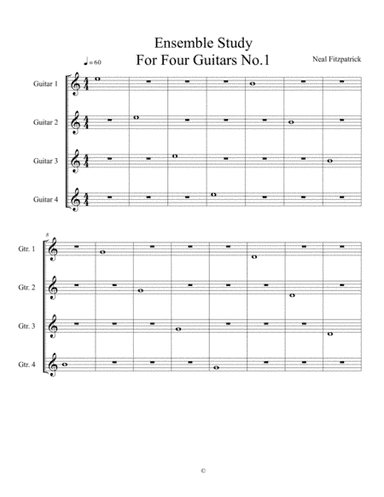 Guitar Ensemble Study No.1