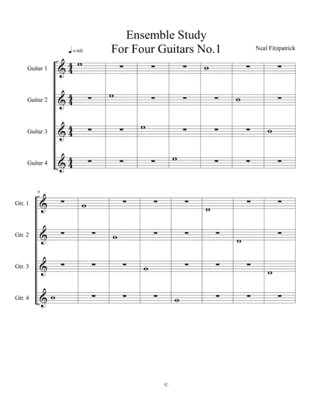 Guitar Ensemble Study No.1