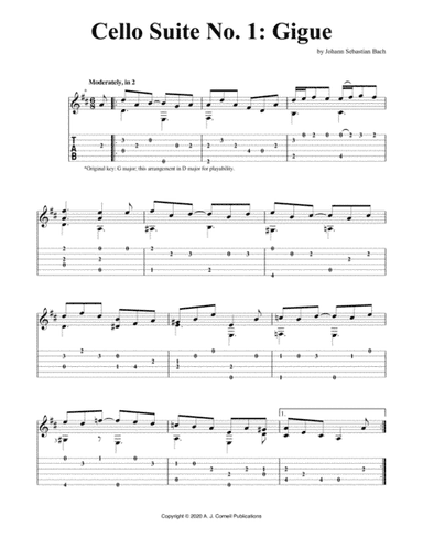 Cello Suite No. 1: Gigue (arr. Mark Phillips)