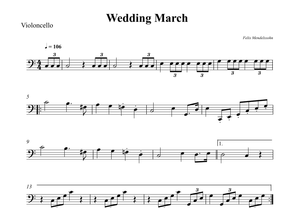 Wedding March (arr. Wesley S. SIlva)