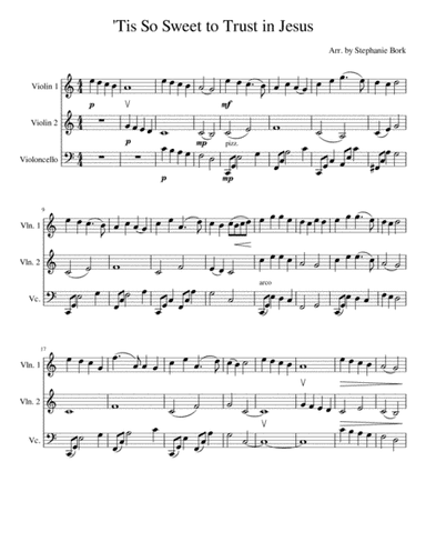 'Tis So Sweet to Trust in Jesus (arr. Stephanie Bork)