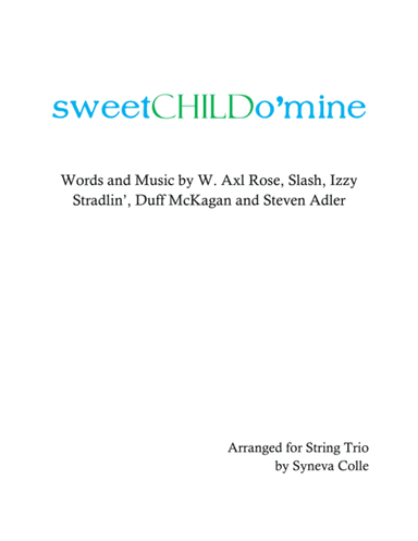 Sweet Child O' Mine (arr. Syneva Colle)