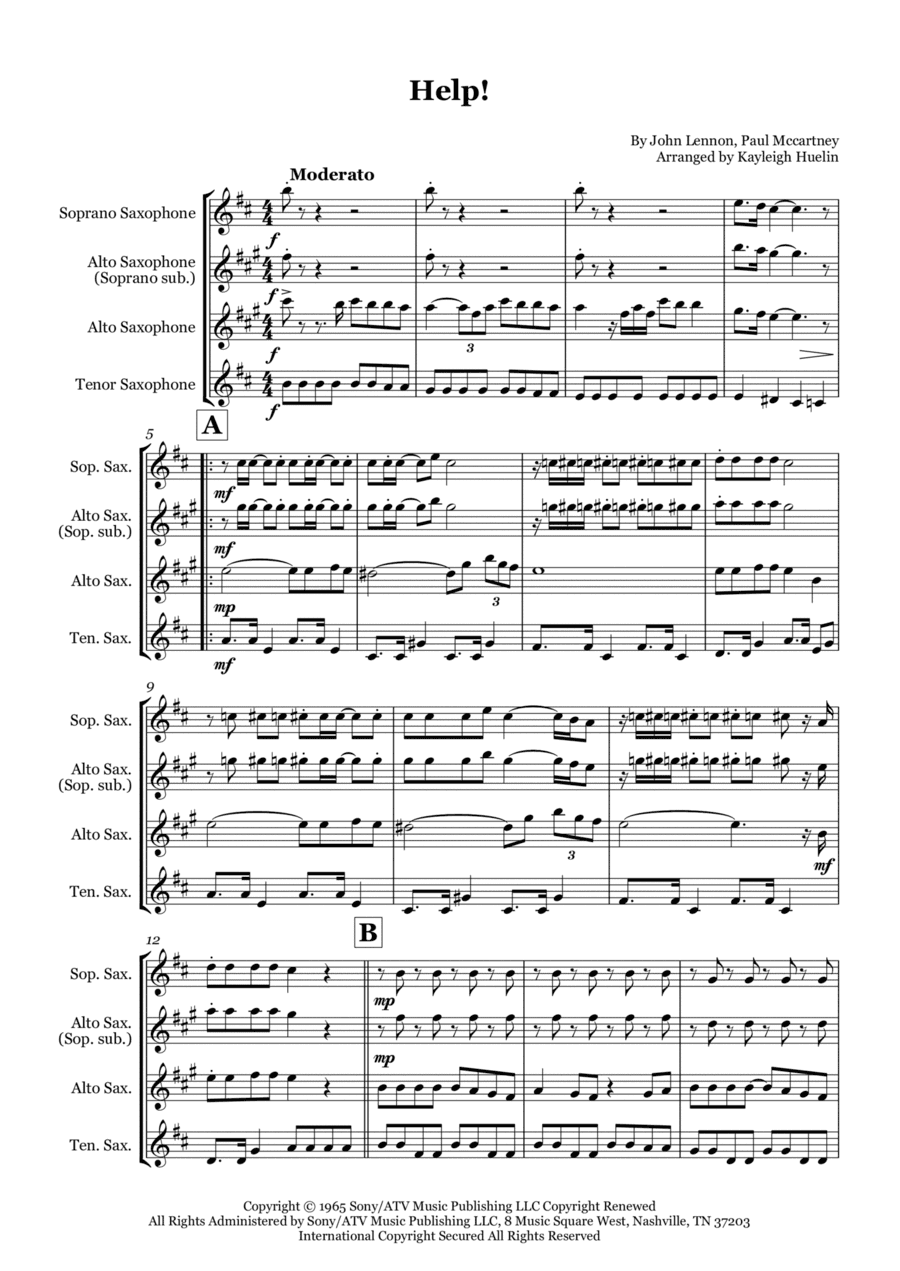 Help! (arr. Kayleigh Huelin)