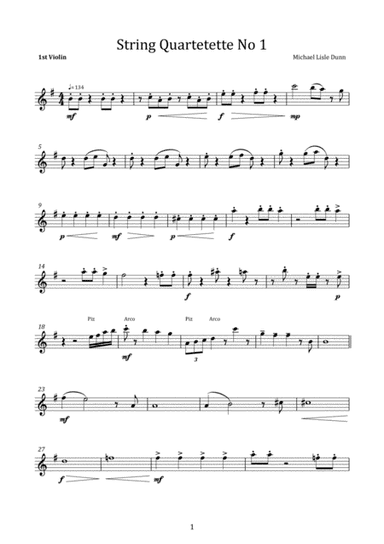String Quartetette No 1