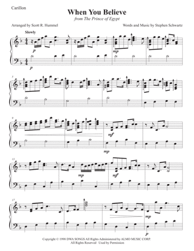 When You Believe (arr. Scott R. Hummel)