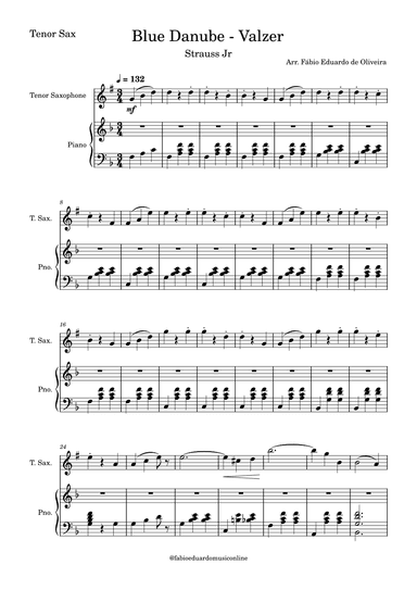 The Blue Danube (Strauss) (arr. Fabio Eduardo de Oliveira)