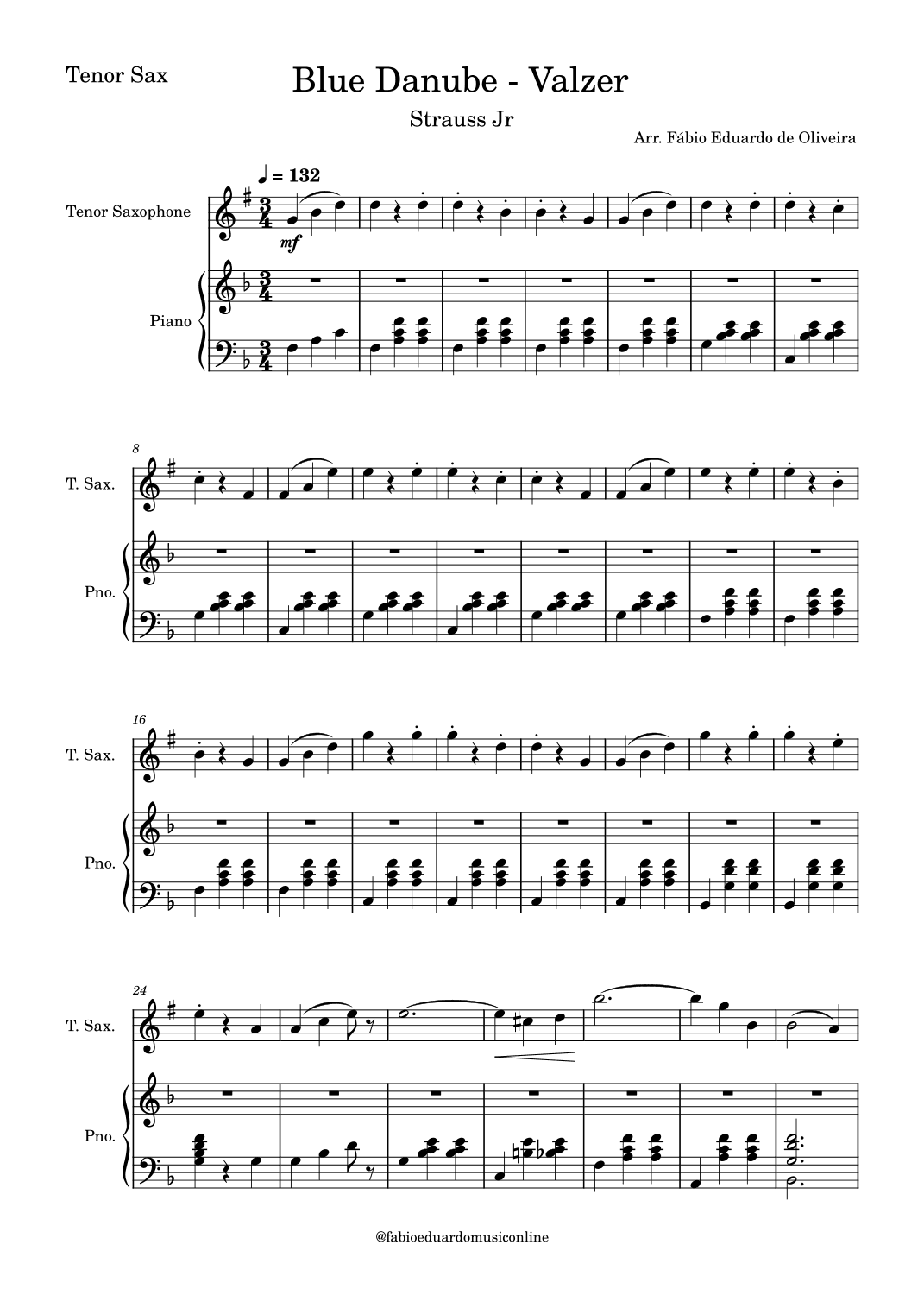 The Blue Danube (Strauss) (arr. Fabio Eduardo de Oliveira)