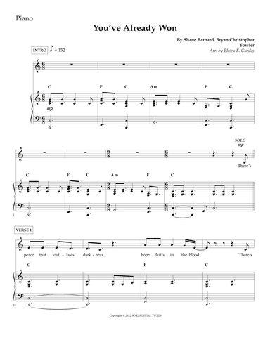 You've Already Won (arr. Arranged by Eliseu F. Guedes)