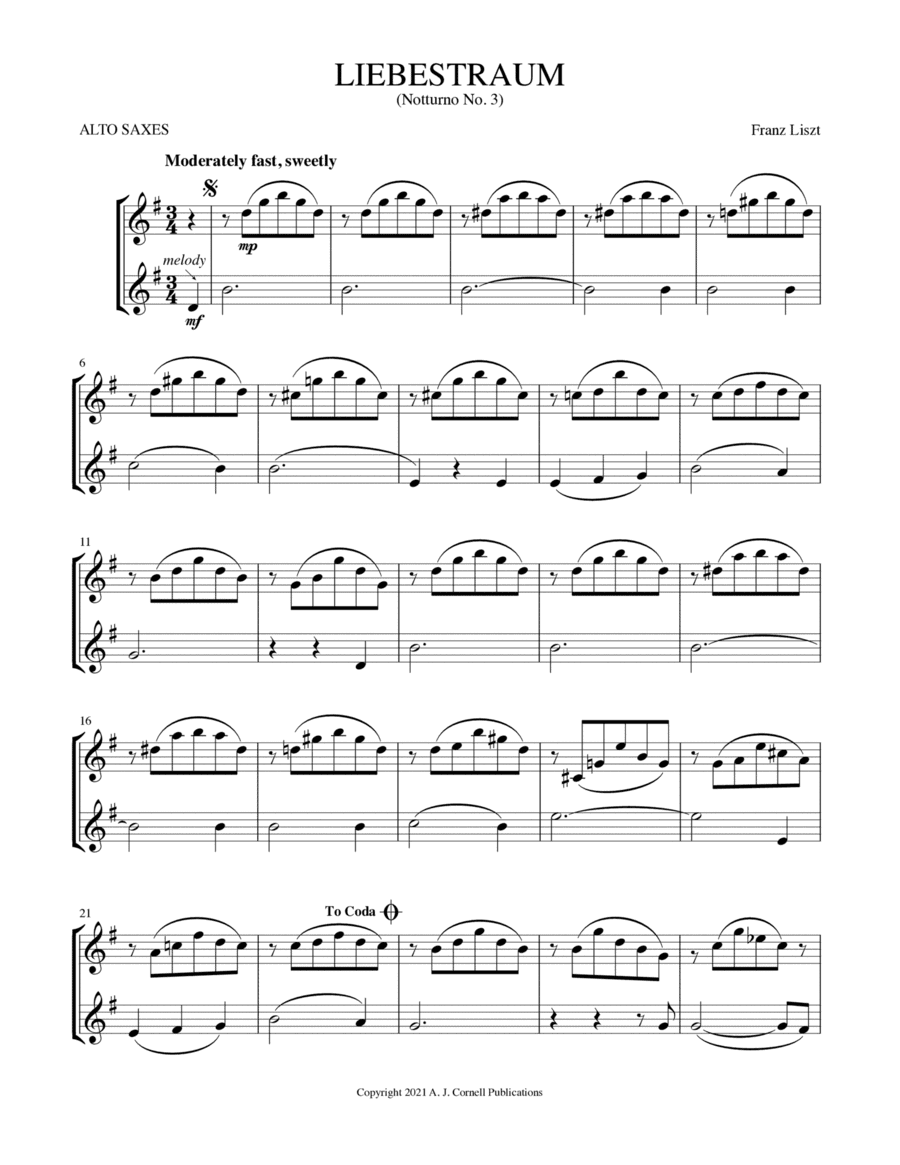 Liebestraum (arr. Mark Phillips)