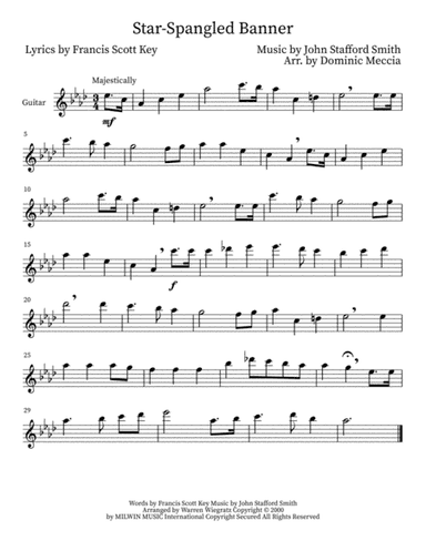 The Star Spangled Banner (arr. Dominic Meccia)