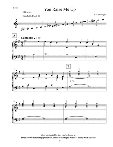 You Raise Me Up (arr. B’Angelo Cartwright)