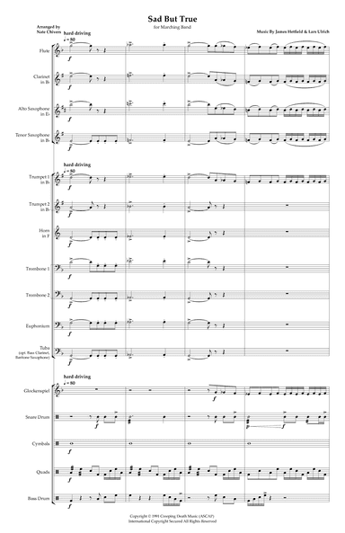 Sad But True (arr. Nate Chivers)