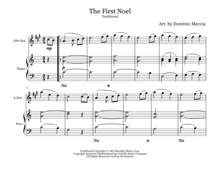 The First Noel (arr. Dominic Meccia)